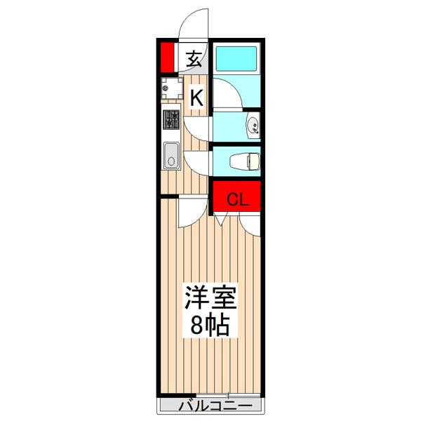 エスポワール絹（202） 間取り図画像