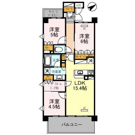 プレミスト和光丸山台（508） 間取り図画像