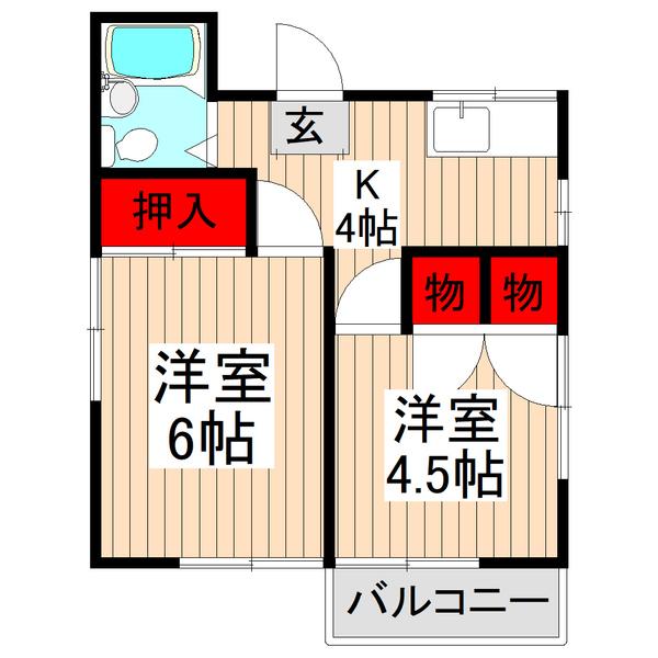 セレネファイブ（201） 間取り図画像