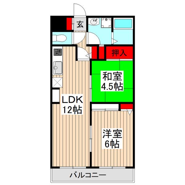 ロワール赤塚（304） 間取り図画像