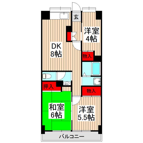 ソレイユ久保（306） 間取り図画像