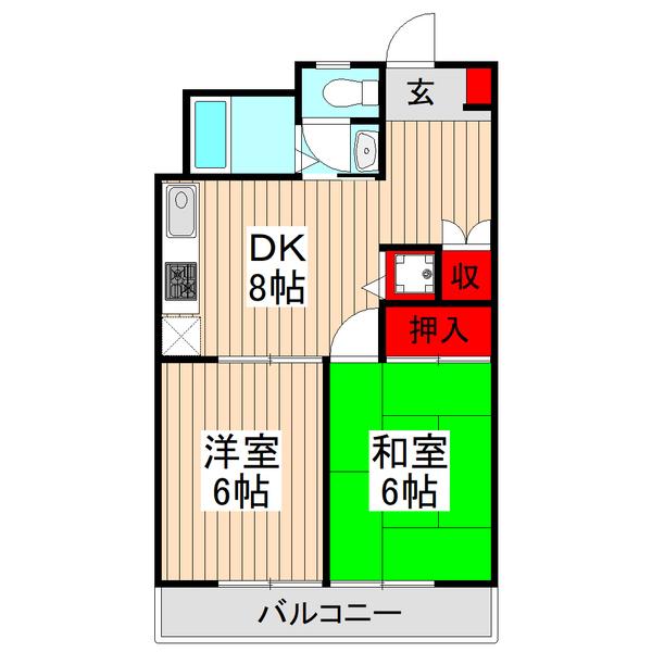 アドバンス和光（405） 間取り図画像