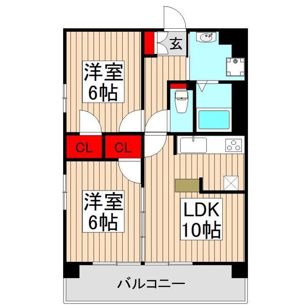 朝日ルミエール（102） 間取り図画像