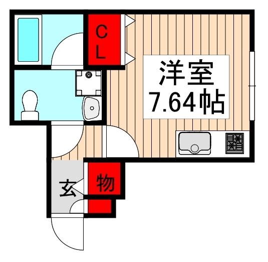 Vert　Clair（104） 間取り図画像