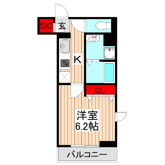 クリエスト（101） 間取り図画像