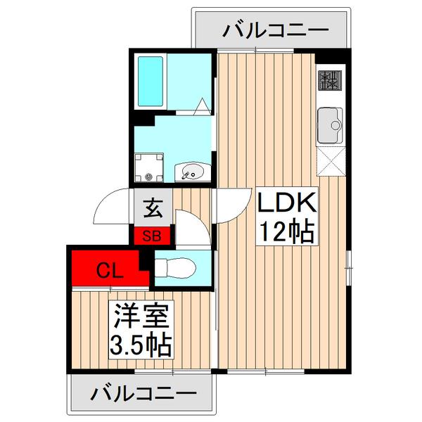 グリーンパーク（302） 間取り図画像