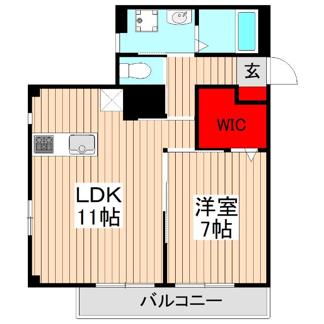 Queue de chien（303） 間取り図画像
