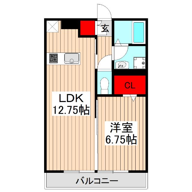 カレント上板橋（303） 間取り図画像