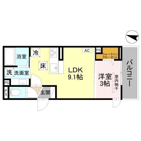 Ｄ−Ｓｅｒｅｎｏ北野（103） 間取り図画像