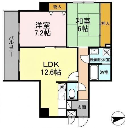 フリーダム光が丘Ⅲ（701） 間取り図画像
