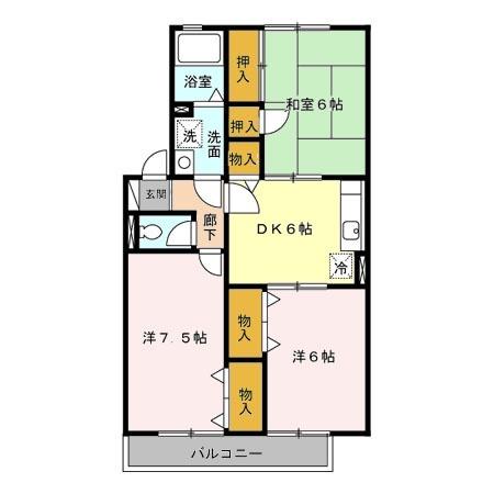 ラフォーレ（103） 間取り図画像