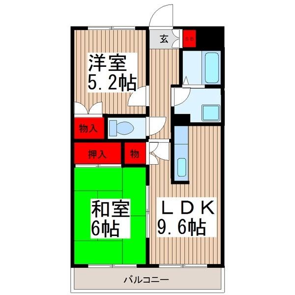 アンシャンテ朝霞台（303） 間取り図画像
