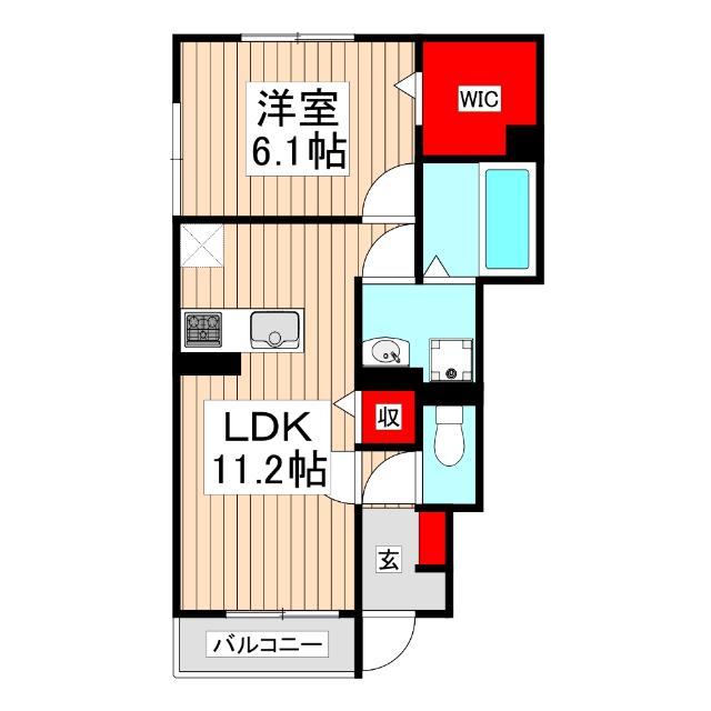 Ｃｒｅｃｉａ高松（101） 間取り図画像