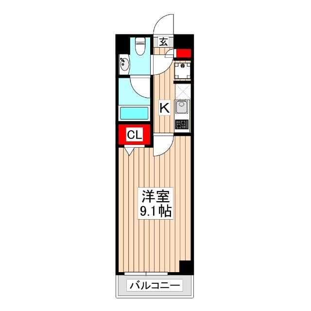 HF下赤塚レジデンス（101） 間取り図画像