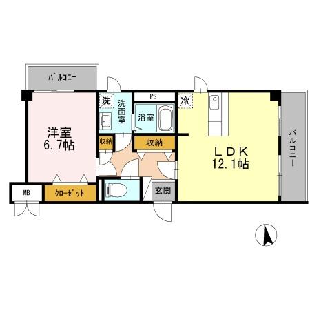 アテリア　コート（306） 間取り図画像