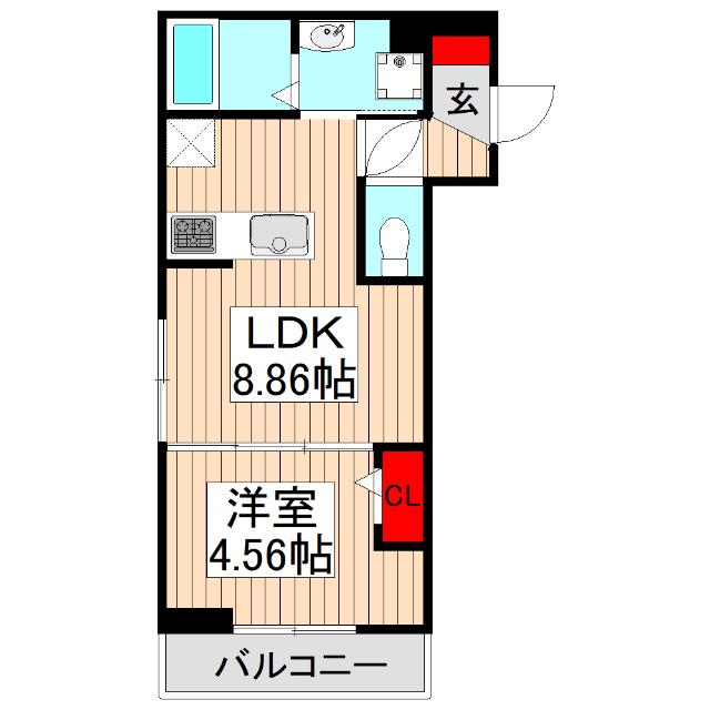 エクセリア田柄（202） 間取り図画像