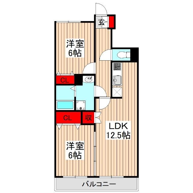 板橋区徳丸マンション 間取り図画像