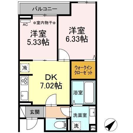 エクセリア早宮（203） 間取り図画像