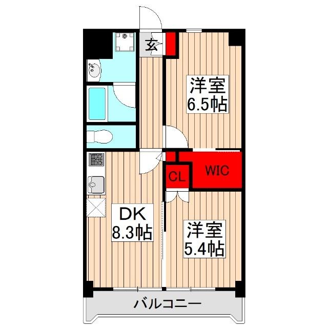アンソレイユ氷川台（107） 間取り図画像
