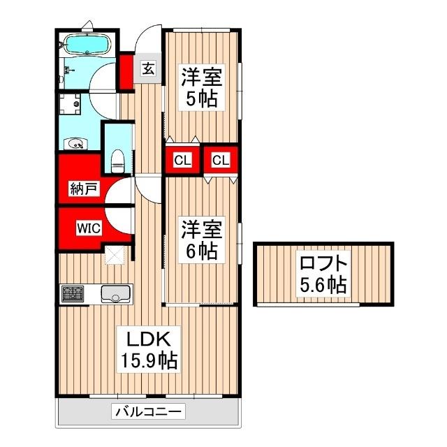ヒルズ城北（203） 間取り図画像