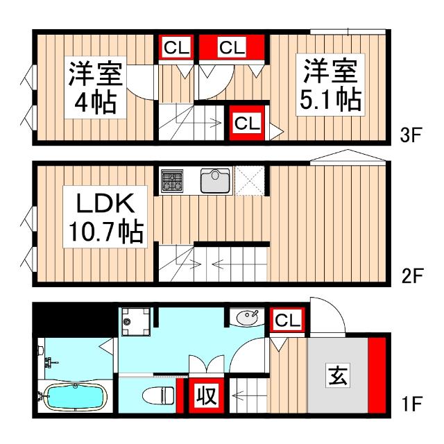 アイリス朝霞台（101） 間取り図画像