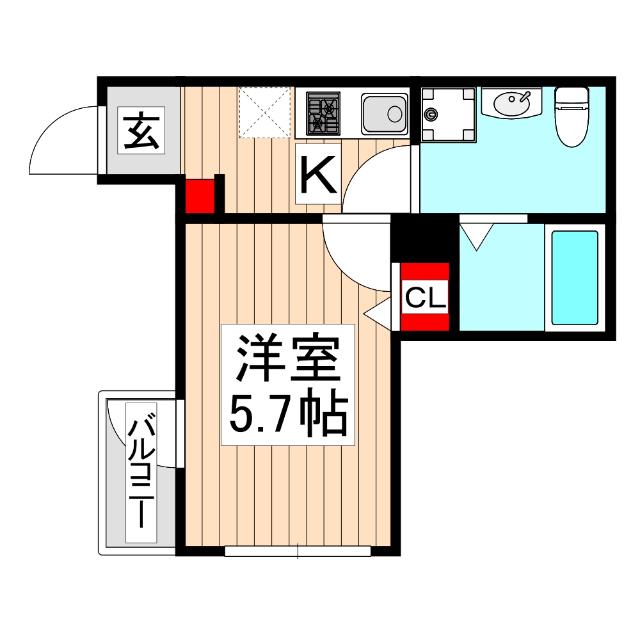 モダンアパートメント上板橋（303） 間取り図画像
