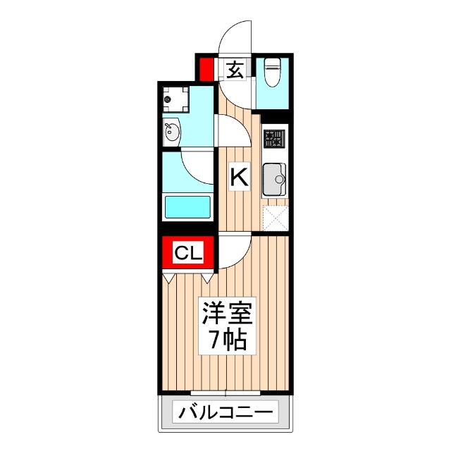 クレヴィスタ成増（406） 間取り図画像