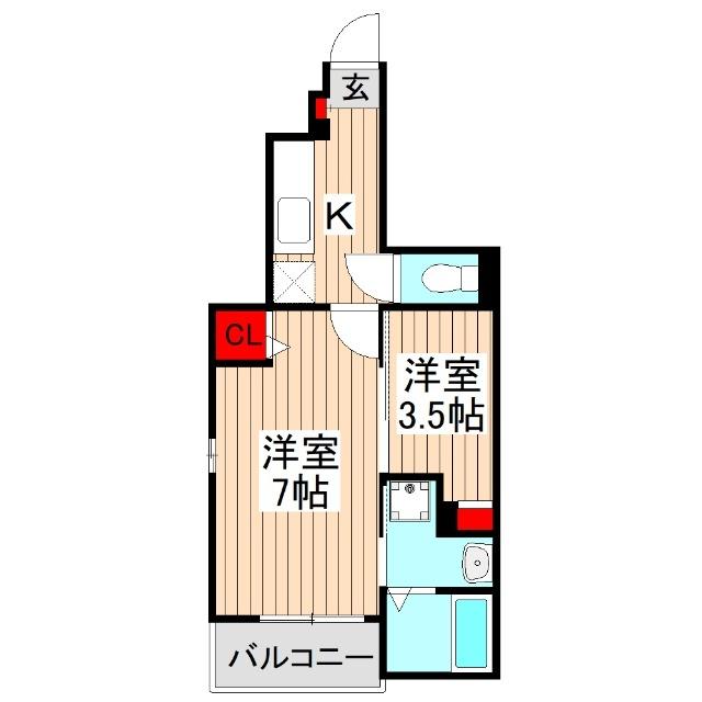 プルメリアC（105） 間取り図画像