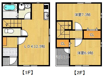 ラコリーヌ（D-2） 間取り図画像