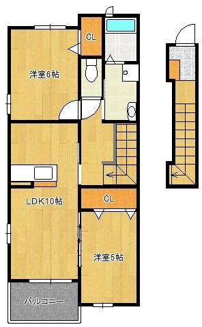 ミニョン・アンジュ（205） 間取り図画像