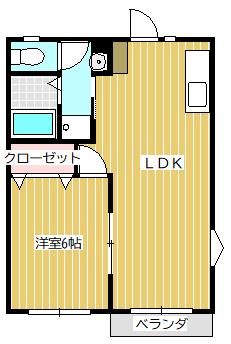 エスポワールA（101） 間取り図画像