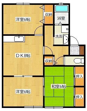 グレースウエストヒルズ（A103） 間取り図画像