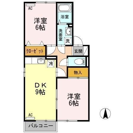 シャルマン・ロージェ（105） 間取り図画像