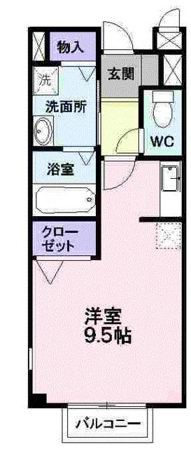 ペアフィ−ルド（104） 間取り図画像