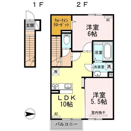 ALFORT・Ⅱ　Ｂ（202） 間取り図画像
