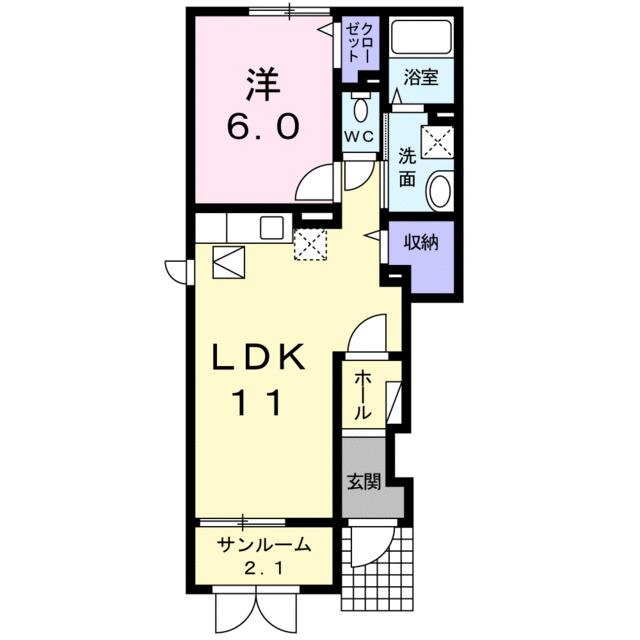 テルティウム　Ｆ・Ｋ（101） 間取り図画像
