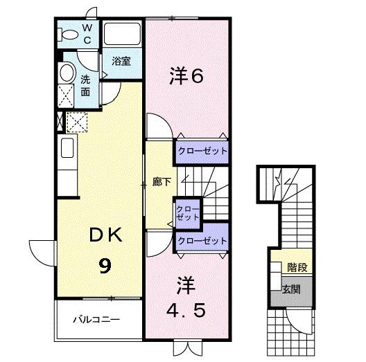 モデルン・ロイテ　Ａ棟（201） 間取り図画像