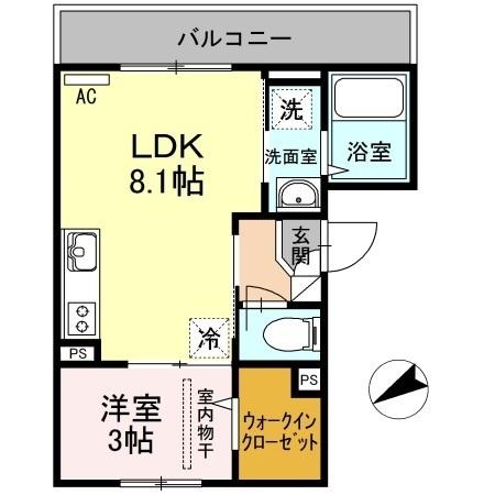 レジデンス木の実小路（202） 間取り図画像