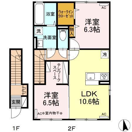 ルミエールすみれ（206） 間取り図画像