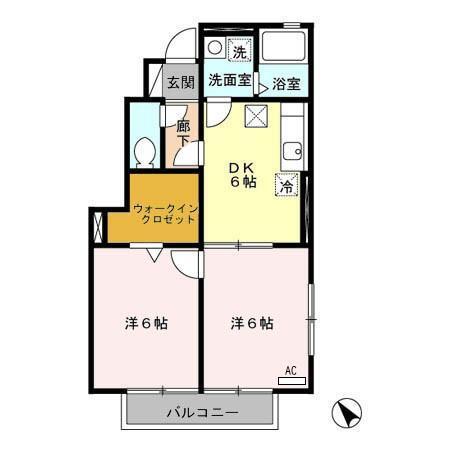 メゾンクオーレ　Ｆ（101） 間取り図画像