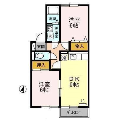 メゾン･ウェーブ　Ａ（102） 間取り図画像