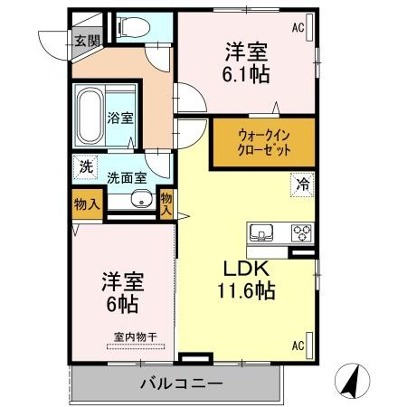 ベルヴェデーレ　Ａ（A201） 間取り図画像