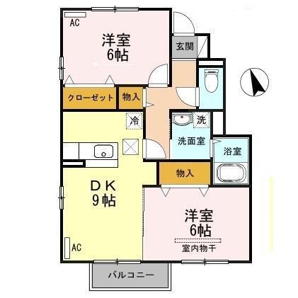 アンフロイデ　Ｂ（102） 間取り図画像