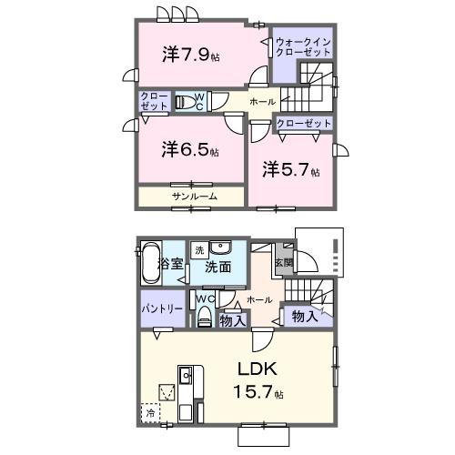 シェーネ東原　Ⅱ（101） 間取り図画像
