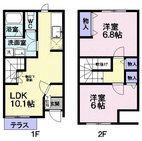 Ｓ（エス）（101） 間取り図画像