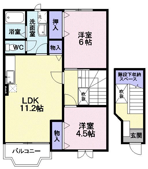 ラフィーネ旭町（201） 間取り図画像