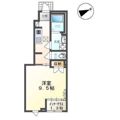 仮）山形市松原新築アパートＢ 間取り図画像