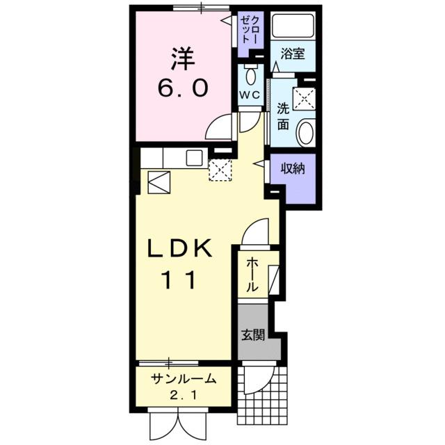 アウローラＣ（102） 間取り図画像