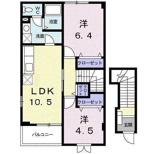 ボヌールＭⅢ（201） 間取り図画像