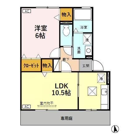 サン・ヴェルディⅡ（102） 間取り図画像